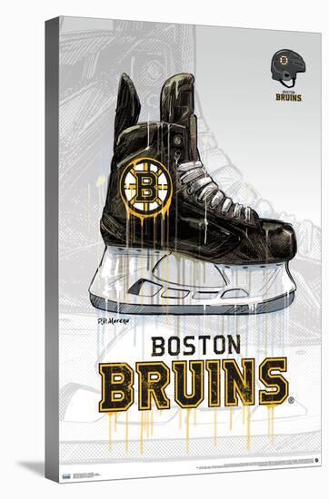 NHL Boston Bruins - Drip Skate 20-Trends International-Stretched Canvas