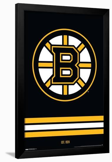 NHL Boston Bruins - Logo 21-Trends International-Framed Poster