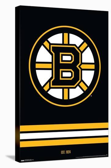 NHL Boston Bruins - Logo 21-Trends International-Stretched Canvas