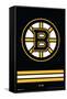 NHL Boston Bruins - Logo 21-Trends International-Framed Stretched Canvas