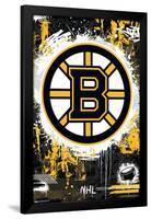 NHL Boston Bruins - Maximalist Logo 23-Trends International-Framed Poster