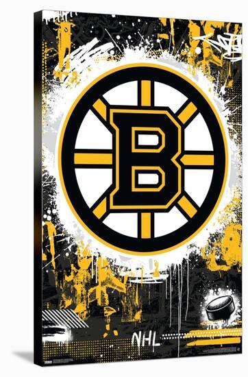 NHL Boston Bruins - Maximalist Logo 23-Trends International-Stretched Canvas