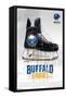 NHL Buffalo Sabres - Drip Skate 21-Trends International-Framed Stretched Canvas