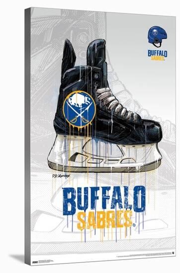 NHL Buffalo Sabres - Drip Skate 21-Trends International-Stretched Canvas