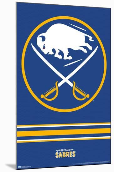 NHL Buffalo Sabres - Logo 20-Trends International-Mounted Poster