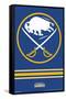 NHL Buffalo Sabres - Logo 20-Trends International-Framed Stretched Canvas