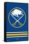 NHL Buffalo Sabres - Logo 21-Trends International-Framed Stretched Canvas