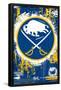 NHL Buffalo Sabres - Maximalist Logo 23-Trends International-Framed Poster