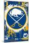 NHL Buffalo Sabres - Maximalist Logo 23-Trends International-Mounted Poster