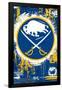 NHL Buffalo Sabres - Maximalist Logo 23-Trends International-Framed Poster