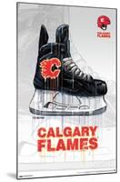 NHL Calgary Flames - Drip Skate 21-Trends International-Mounted Poster