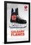 NHL Calgary Flames - Drip Skate 21-Trends International-Framed Poster