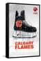 NHL Calgary Flames - Drip Skate 21-Trends International-Framed Stretched Canvas