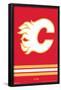 NHL Calgary Flames - Logo 21-Trends International-Framed Poster