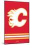 NHL Calgary Flames - Logo 21-Trends International-Mounted Poster