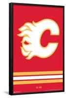 NHL Calgary Flames - Logo 21-Trends International-Framed Poster