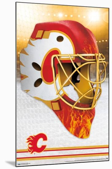 NHL Calgary Flames - Mask 20-Trends International-Mounted Poster