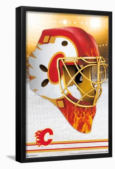 NHL Calgary Flames - Mask 20-Trends International-Framed Poster