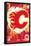 NHL Calgary Flames - Maximalist Logo 23-Trends International-Framed Poster