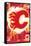 NHL Calgary Flames - Maximalist Logo 23-Trends International-Framed Stretched Canvas