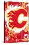 NHL Calgary Flames - Maximalist Logo 23-Trends International-Stretched Canvas
