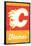 NHL Calgary Flames - Retro Logo 13-Trends International-Framed Poster