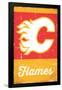 NHL Calgary Flames - Retro Logo 13-Trends International-Framed Poster