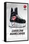 NHL Carolina Hurricanes - Drip Skate 21-Trends International-Framed Stretched Canvas