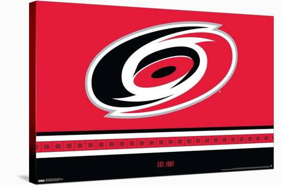 NHL Carolina Hurricanes - Logo 21-Trends International-Stretched Canvas