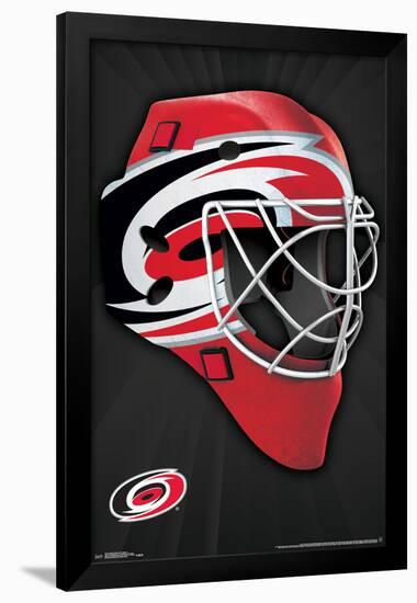 NHL: Carolina Hurricanes- Logo Mask 16-null-Framed Poster