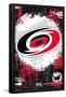 NHL Carolina Hurricanes - Maximalist Logo 23-Trends International-Framed Poster