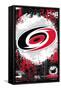 NHL Carolina Hurricanes - Maximalist Logo 23-Trends International-Framed Stretched Canvas