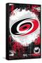 NHL Carolina Hurricanes - Maximalist Logo 23-Trends International-Framed Stretched Canvas