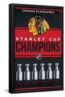 NHL Chicago Blackhawks - Champions 23-Trends International-Framed Poster