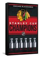 NHL Chicago Blackhawks - Champions 23-Trends International-Framed Stretched Canvas