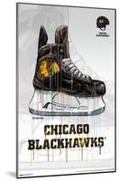 NHL Chicago Blackhawks - Drip Skate 21-Trends International-Mounted Poster