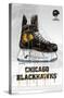 NHL Chicago Blackhawks - Drip Skate 21-Trends International-Stretched Canvas