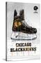 NHL Chicago Blackhawks - Drip Skate 21-Trends International-Stretched Canvas