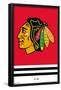 NHL Chicago Blackhawks - Logo 21-Trends International-Framed Poster