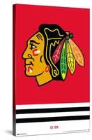 NHL Chicago Blackhawks - Logo 21-Trends International-Stretched Canvas