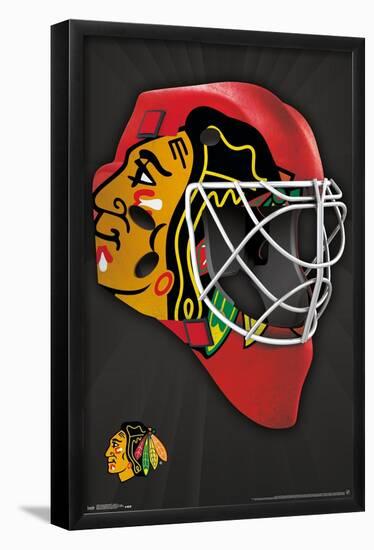 NHL Chicago Blackhawks - Mask 16-Trends International-Framed Poster