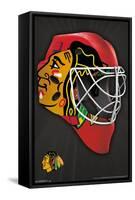 NHL Chicago Blackhawks - Mask 16-Trends International-Framed Stretched Canvas