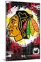 NHL Chicago Blackhawks - Maximalist Logo 23-Trends International-Mounted Poster