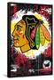 NHL Chicago Blackhawks - Maximalist Logo 23-Trends International-Framed Poster