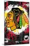 NHL Chicago Blackhawks - Maximalist Logo 23-Trends International-Mounted Poster