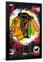 NHL Chicago Blackhawks - Maximalist Logo 23-Trends International-Framed Poster