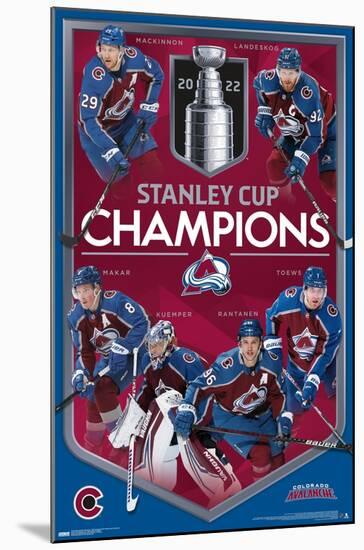 NHL Colorado Avalanche - 2022 Commemorative Stanley Cup Champions-Trends International-Mounted Poster