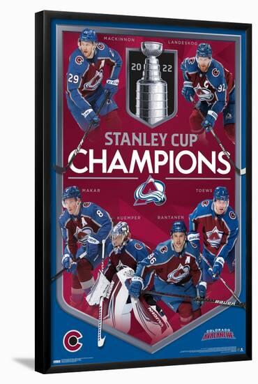 NHL Colorado Avalanche - 2022 Commemorative Stanley Cup Champions-Trends International-Framed Poster