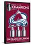 NHL Colorado Avalanche - 2022 Commemorative Stanley Cup Team Logo-Trends International-Framed Poster