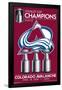 NHL Colorado Avalanche - 2022 Commemorative Stanley Cup Team Logo-Trends International-Framed Poster